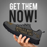 No. 1 Tattooed Dad or Worlds Best Tattooed Dad Shoes